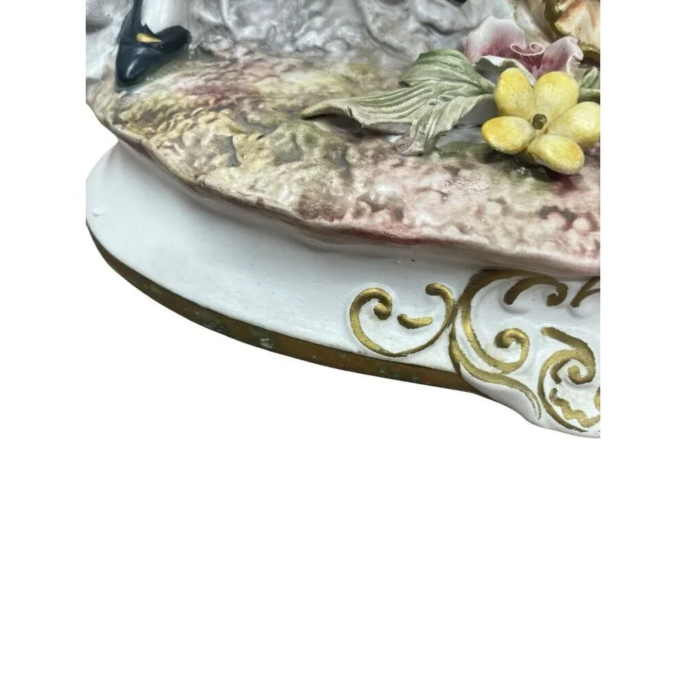 Capodimonte N Italian Porcelain Figurine Victorian Couple 60s-70s Era